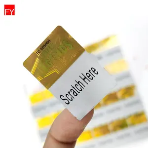 Наклейка с клейкой этикеткой для защиты от подделки на заказ, этикетка со штрих-кодом с цветным серийным номером, клейкая бумага с защитным Qr-кодом