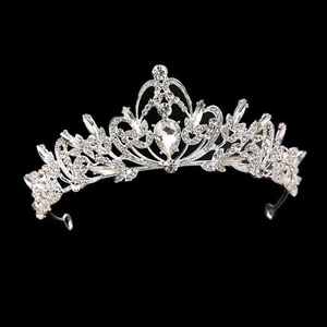 Haute qualité strass Diademe Mariage fait à la main diamant accessoires de cheveux de mariée Baroque cristal Diademe Mariage pour les reines - Product Image 3