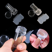 Timbre en silicone de petite taille Kit d'estampage d'art d'ongle français pour la manucure