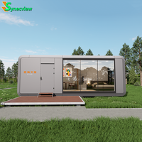 Maison à capsules moderne de luxe en acier pour maison mobile en conteneur pour dormir en plein air, villa ou bureau