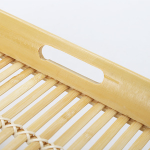Bamboo <b>Tray</b> Snack Basket 668 Bamboo Woven Tea <b>Tray</b> <b>BBQ</b> Plate For Home And Supermarket Display - Product Image 1