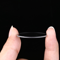 Couverture protectrice en verre saphir rond à double face avec revêtement antireflet personnalisé pour caméra industrielle