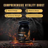 Ashwagandha Ginseng Comprimé pour Homme Booster d'Énergie Naturelle Pilules Puissantes pour Soutenir la Puissance et l'Endurance des Adultes