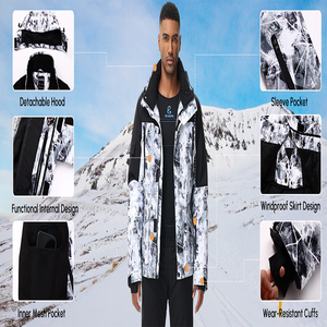 Traje <span class=keywords><strong>de</strong></span> Esquí Personalizado para Hombre, Impermeable, Conjunto <span class=keywords><strong>de</strong></span> Dos Piezas, Chaqueta y Pantalones <span class=keywords><strong>de</strong></span> Snowboard, Traje <span class=keywords><strong>de</strong></span> <span class=keywords><strong>Nieve</strong></span> Cortavientos para Invierno - Product Image 5