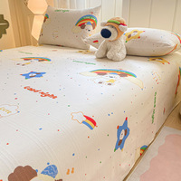 Parure de lit trois pièces en tissu épais et robuste pour l'été, idéale pour les dortoirs étudiants, douce et rafraîchissante, personnalisable