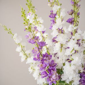 Flores Artificiales Mixtas de Tallo Único, de Plástico y Seda, Hechas a Mano, para Decoración de Bodas - Product Image 4