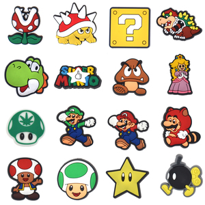 En Existencia, Charms de Zapatos de Goma PVC al por Mayor, Charms de Zapatos con Logotipo de Super Mario Personalizados, Accesorios de Decoración para Zapatos con Hebilla - Product Image 4