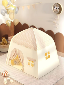 Carpa de Juego Infantil con Forma de <span class=keywords><strong>Castillo</strong></span>, Ventana de Malla Ventilada, Casa de Juegos para Interiores y Exteriores - Product Image 3