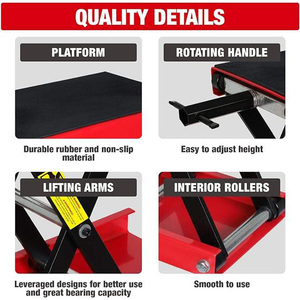 <span class=keywords><strong>Cric</strong></span> élévateur pour <span class=keywords><strong>moto</strong></span> Élévateur à ciseaux pour <span class=keywords><strong>moto</strong></span> <span class=keywords><strong>avec</strong></span> déplacement Support pour chariot Support de réparation <span class=keywords><strong>Cric</strong></span> pour automobile - Product Image 6