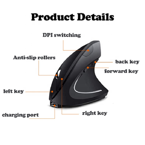 Không dây Ergonomic Chuột Máy Tính máy tính xách tay 2.4G không dây Ergonomic Chuột dọc Chuột máy tính - Product Image 5