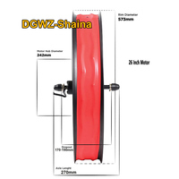 Kit de conversion de moteur à moyeu arrière pour vélo électrique DGWZ 60V 72V 3000W 5000W 26x4.0 26 pouces avec pneus larges pour la neige