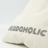 Sac réutilisable en toile naturelle écologique avec logo personnalisé, pochette à cordon de serrage pour l'emballage