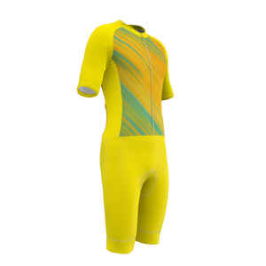 HIRBGOD Herren Sommer-Triathlon-Ausrüstung Polyester Elasthan-Band rundhalsausschnitt Tri-Anzug - Product Image 2