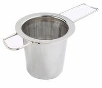Meilleure vente 304 filtre à thé en acier inoxydable créatif Simple infuseur à thé brasseur réutilisable maille passoire à thé métal écologique