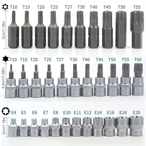34pcs Crv 5/16 ''3/8'' Clé à <span class=keywords><strong>douille</strong></span> E-<span class=keywords><strong>Torx</strong></span> Bit Head Machine Moteur Réparation Tool Set - Product Image 4