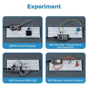 Kit de démarrage <span class=keywords><strong>ESP32</strong></span> : Carte de développement Wi-Fi ESP-32S avec relais, affichage et capteur - Idéal pour les projets électroniques - Product Image 3