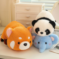 Juguete de Peluche Panda que se Transforma en Pingüino, Muñeco de Tela Divertido, Regalo de Cumpleaños, Venta al Por Mayor