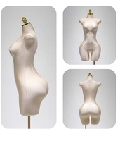 Boutique Femmes Robe Forme Grandes Hanches Gros Buste Mannequin Lady BBL Demi Sexy Curvy Female Mannequins Plus Size avec Support Or
