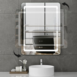 Miroir de courtoisie de salle de bain moderne désembuant le miroir de maquillage éclairé par LED <span class=keywords><strong>Clairol</strong></span> pour la salle de bain d'hôtel - Product Image 5