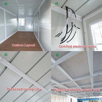 Casa Contenedor Modular Prefabricada de 20 pies, Casa Plegable de 2 Pisos con Paneles Sándwich, Unidad de Almacenamiento Lista para Usar, Villa Cápsula para Hotel al Aire Libre
