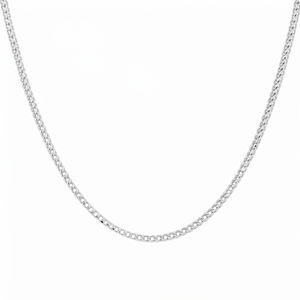 Cadena Minimalista de Platino Pt950 con Eslabones Entrelazados, Color Blanco Espina de Pescado, Unisex, para Regalo, Uso Formal - Product Image 2