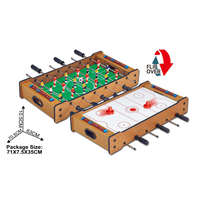 Table de jeu combinée mini 2 en 1, baby-foot et hockey sur table, en bois, jeu de société familial, jouet pour enfants et adultes