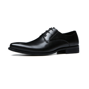 British business formal leather <b>shoes</b> for men, breathable genuine leather, top-grade cowhide, casual work <b>shoes</b>, pointed toe - Product Image 2