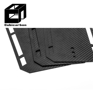 Kích thước tùy chỉnh 3K tấm Carbon 2mm 3mm Nhà máy trực tiếp tùy chỉnh Twill Matte 500mm 600mm 1000mm tấm Carbon tấm sợi carbon - Product Image 2