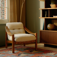 Fauteuil d'appoint inclinable moderne de luxe léger avec cadre en bois massif pour salon, fauteuil de loisirs rembourré en velours