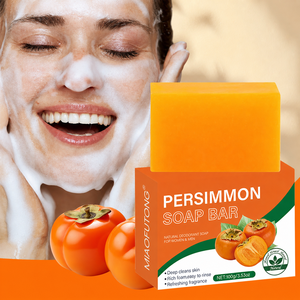<strong>Persimmon</strong> Handmade Bar <strong>Soap</strong>-Odor-Removing Deep Cleansing For Skin Rich Foam &amp; Refreshing Fragrance - Product Image 1