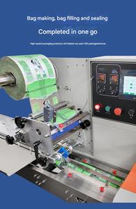 Cusom Prining Auomaic Pillow Bag Plasic <b>Pouch</b> Wrapping Machine Ho Sale Sof Candy Sealing obacco PLC - Product Image 4