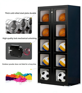 Casiers de <span class=keywords><strong>location</strong></span> de ballons de basket intelligents de haute qualité avec serrure électronique, assemblés, durables, pour le rangement d'équipements sportifs - Product Image 3