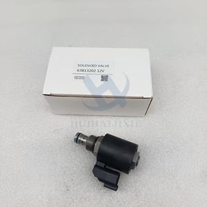 İnşaat Makineleri Parçaları 12V Solenoid Valf 63813202 Ekskavatör Hidrolik Sistemi için Kontrol Valfi Bakımı - Product Image 1