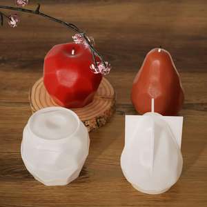 แม่พิม<span class=keywords><strong>พ</strong></span>์ซิลิโคนสำหรับทำเทียนลูกแพร์ทำจากแอป<span class=keywords><strong>เปิ้</strong></span><span class=keywords><strong>ล</strong></span>ทำจากเรซินยิปซั่มน้ำมันหอมระเหยใช้ใน M42955 - Product Image 4