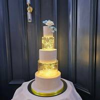 Support à gâteau rond en acrylique Simpson, très vendu, pour les décorations de mariage