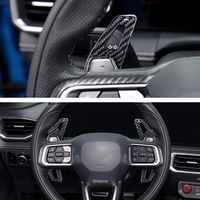 Es Accessoires d'intérieur de luxe en fibre de carbone 2024 pour Ford Mustang S650 Paddle Shift Paddle Cover Kits d'intérieur Accessoires de voiture