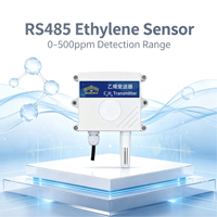 Sensor electroquímico inteligente RS485 Modbus para C2H4 (etileno) 0-500ppm con temperatura y humedad para almacenamiento en frío postcosecha