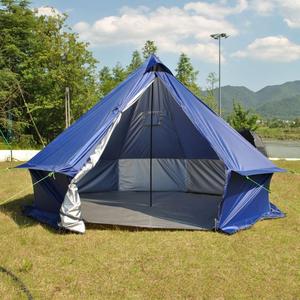 Tente <span class=keywords><strong>yourte</strong></span> pour 8 personnes avec véranda, moustiquaire intégrée, haute imperméabilité, pour camping, avec poêle, en PVC transparent - Product Image 3