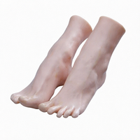 Mannequin de pied féminin en silicone réaliste pour l'affichage de chaussettes, prêt à être expédié, en vente