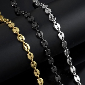 สร้อยคอเม็ดกาแฟ สร้อยโซ่สแตนเลส ชุบ PVD ราคาโรงงาน - Product Image 5