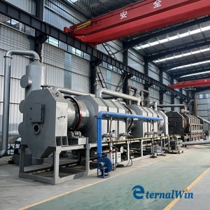 Máquina de biocarbón totalmente continua Horno de carbonización horizontal Combustión eficiente de carbón - Product Image 3