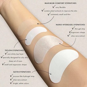 แผ่นแปะต่อขนตาปลอมแบบขายส่ง สีชมพู สีม่วง แผ่นมาส์กใต้ตา คอลลาเจน ไฮโดรเจล แผ่นแปะใต้ตาสีทอง - Product Image 5