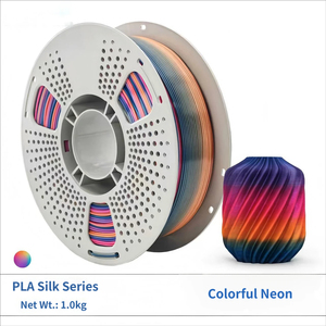 Filament d'imprimante 3D PLA Silk Rainbow 1,75 mm 1 kg, tige en plastique colorée, excellente imprimabilité FDM, bonne résistance, lisse - Product Image 5