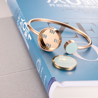 Bracelets inspirés Cadeaux D'obtention Du Diplôme L'amitié Arômes Huile Diffuseur De Parfum Médaillon Bracelets couleur or rose