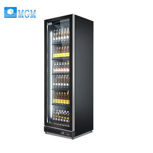 Réfrigérateur commercial à porte simple avec vitrine en verre pour bières, boissons et arrangements floraux, réfrigérateur vertical pour magasin - Product Image 1