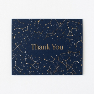 Cartes de remerciement de luxe bleu marine avec étoiles dorées, design constellation haut de gamme, personnalisables en gros avec logo, pour mariage, cadeaux d'entreprise, OEM ODM - Product Image 1