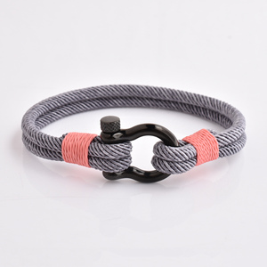 Wholesale High Quality New Trendy Handmade <strong>String</strong> Rope Cord Chain Stainless Steel Buckle <strong>Bracelets</strong> - Product Image 3