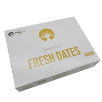 Boîtes en carton ondulé rigides écologiques haut de gamme personnalisées en couleur jujube avec design et logo sur mesure pour l'emballage de dattes remplies