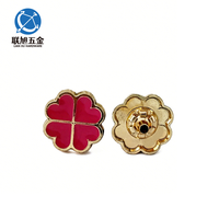 Kancing Shank Lianxu Custom Ramah Lingkungan Berlapis Paduan Seng dengan Pola Logo Fashion Tidak Beraturan untuk Mantel Wanita