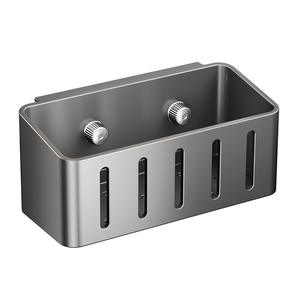 Estante cuadrado para fregadero con ventosas, impermeable, para montar en la pared, para guardar esponjas y utensilios de cocina. - Product Image 1